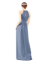 Cheap Emma Long High Neck Halter Bridesmaid Dress Sydney