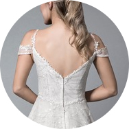 zip back wedding dresses Sydney