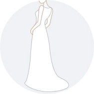 sweep train wedding dresses Sydney